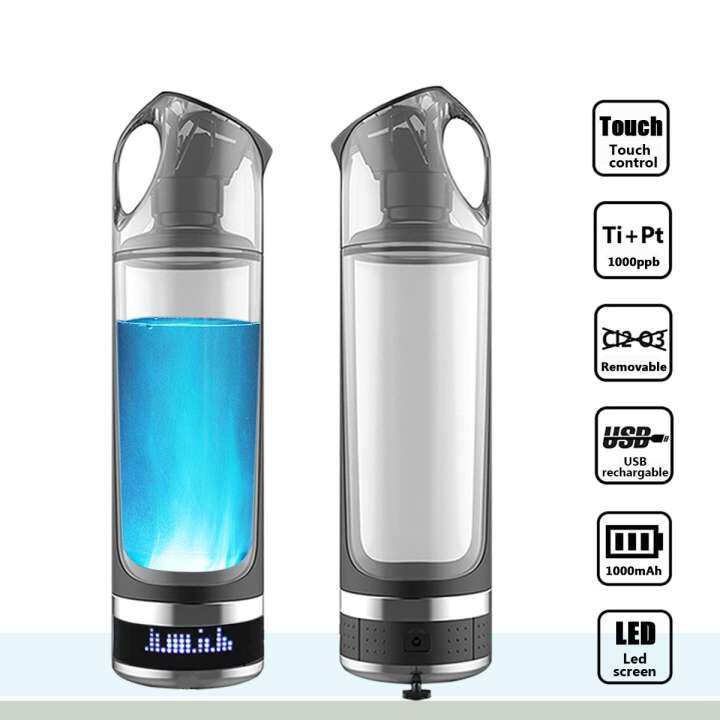 Augienb Healthy Anti - Aging เครื่องดื่มน้ำอุดมไฮโดรเจนกระบอกน้ำเครื่องกำเนิดไฟฟ้า 500 ML จอ LED USB ชาร์จเครื่องดื่มน้ำอุดมไฮโดรเจน lonizer
