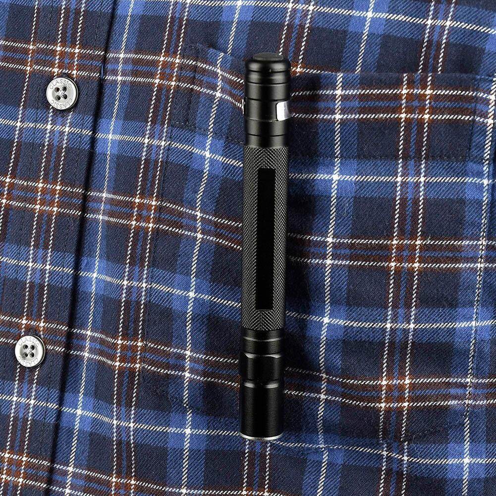 Mini Zoom LED Flashlight  Torch CREE XPE Q5 Flash Pen light  Camping Lamp