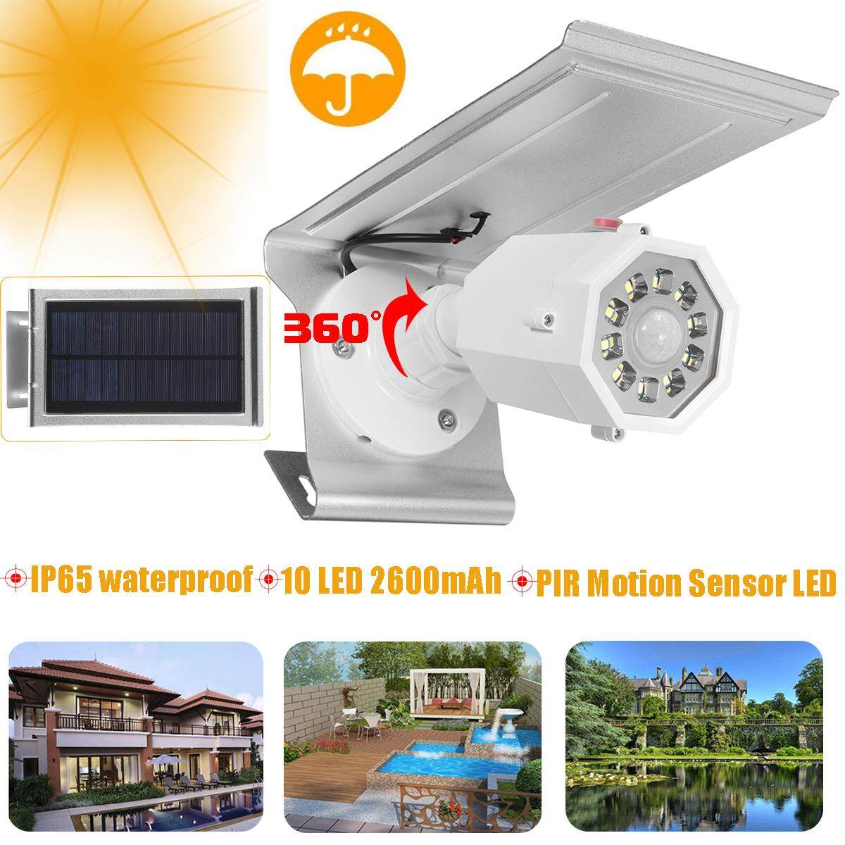 Năng lượng mặt trời Giả Camera Giám Sát An Ninh CCTV Chống Nước 3 Chế Độ Cảm Biến Ánh Sáng