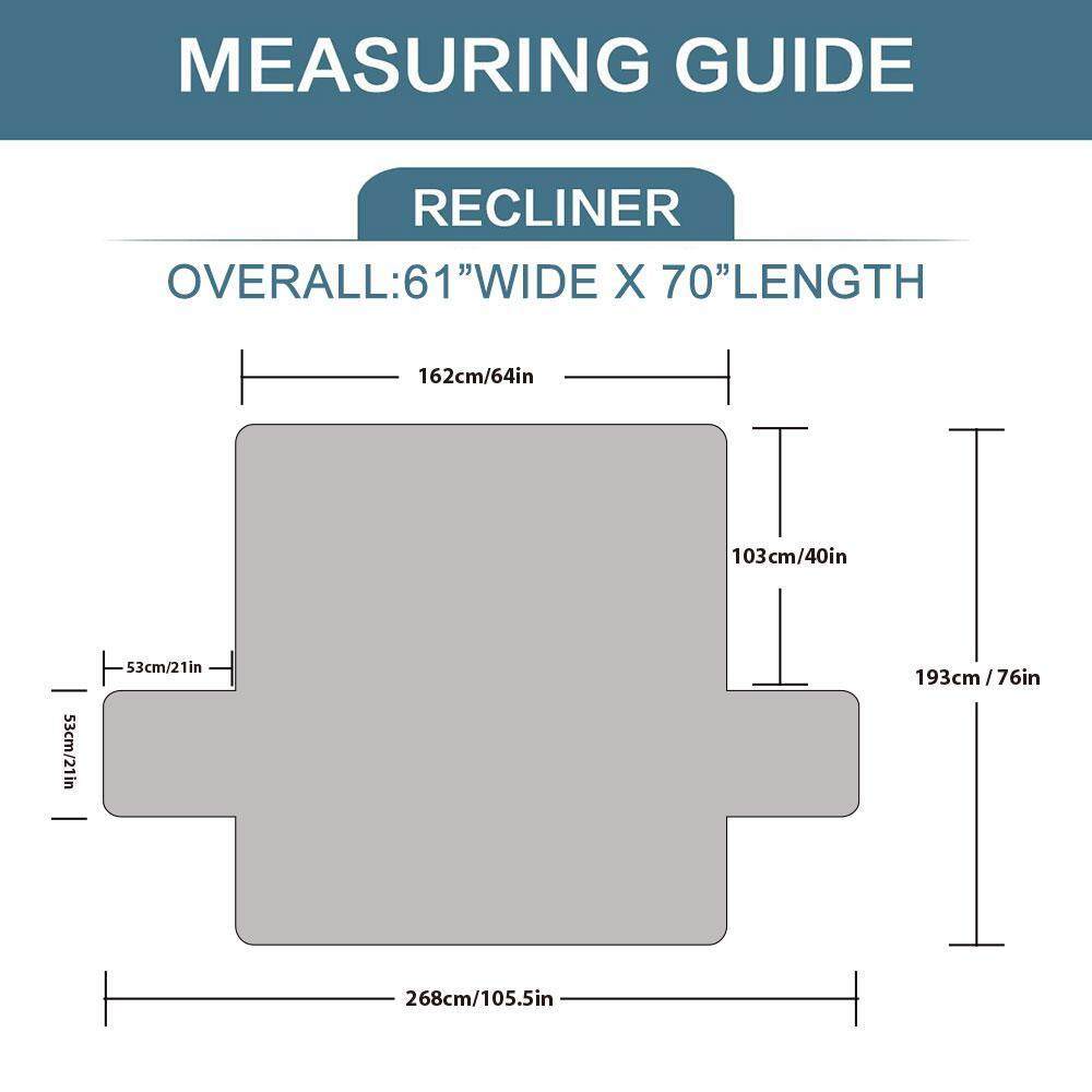 Leegoal 3 Người Chống Thấm Nước Và Chống Trơn Trượt Ghế Sofa Đệm Thú Cưng Bảo Vệ (Pongee + + NHỰA PP Cotton vải Không dệt chất liệu vải của Bangdai năm 110x76 inch)-quốc tế