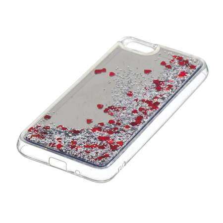 For Huawei Y5 2018 / Huawei Y5 Prime 2018 / Huawei Honor 7S Electroplate Mirror Glitter Bling Sparkly Clear Quicksand Cover Resilient Shock Absorption Drop Protection Bumper Soft TPU Phone Case