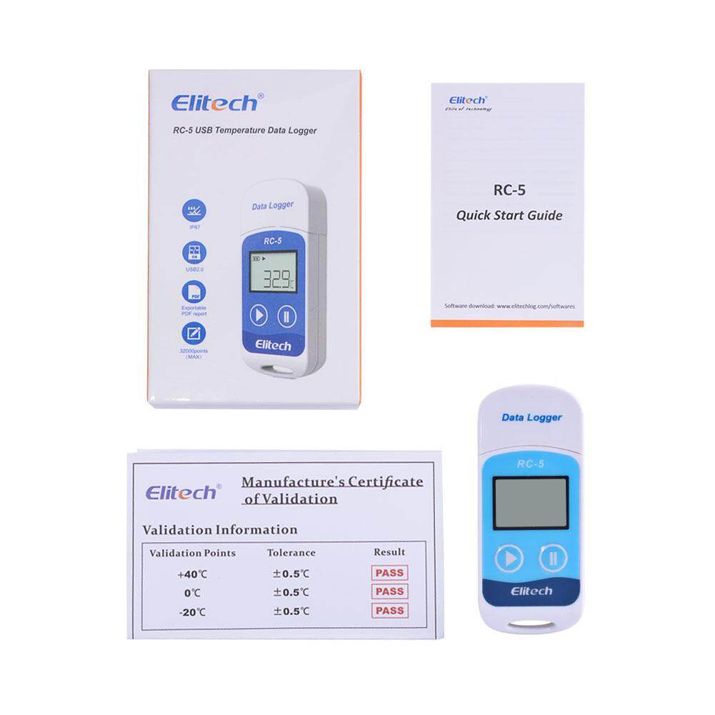 RCYAGO Elitech nhiệt độ USB Mini Máy ghi dữ liệu RC-5 Temp ghi Bộ cảm biến bên trong