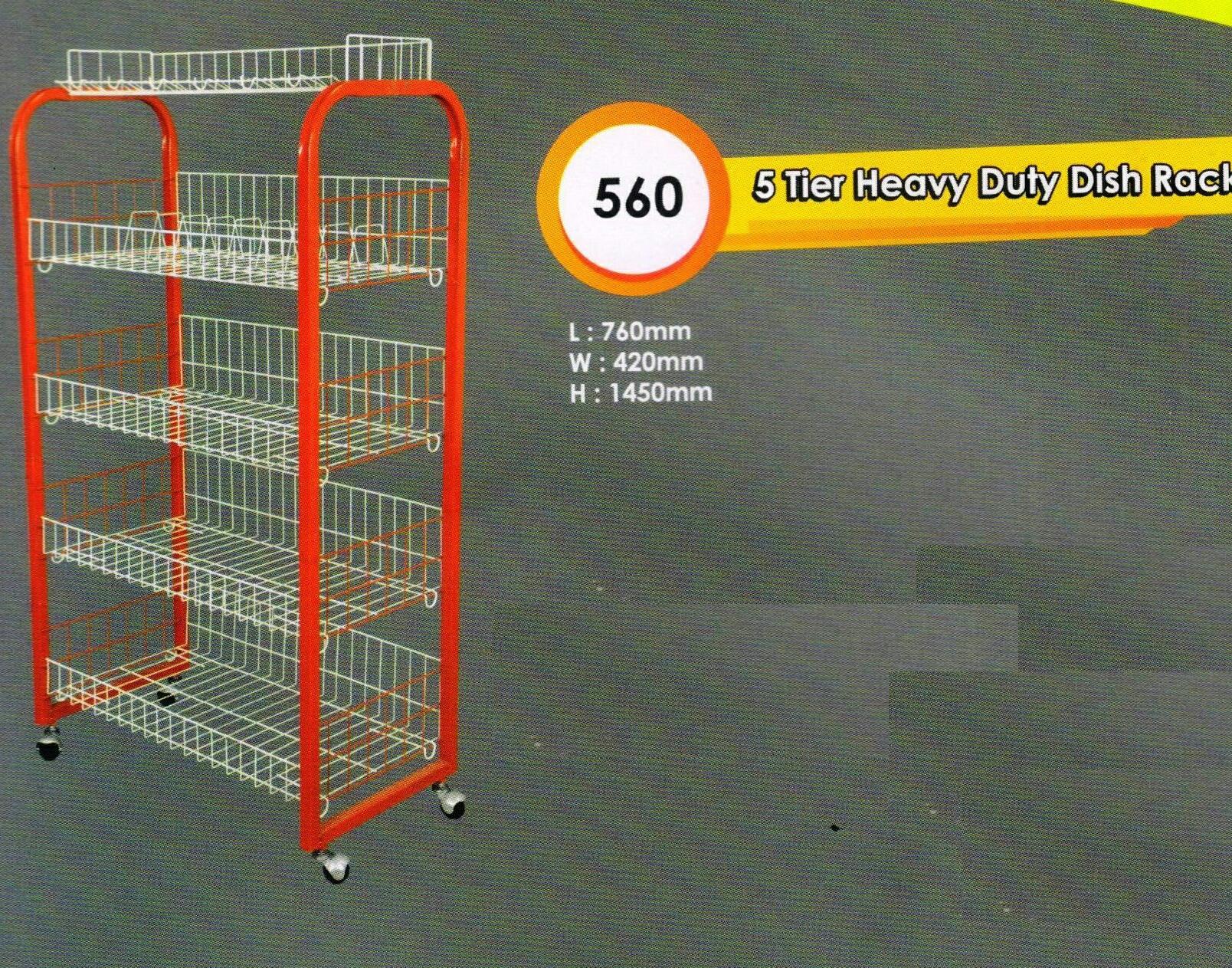 5 tier heavy duty dish rack WM-560 DIY | Lazada