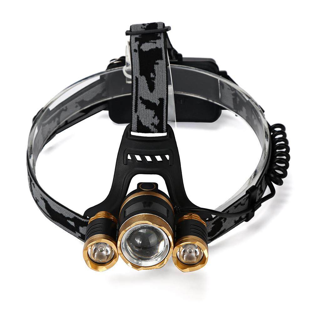 Super Bright LED Headlight Flashlight Torch 3x XM-L T6 Headlamp Head Light Lamp