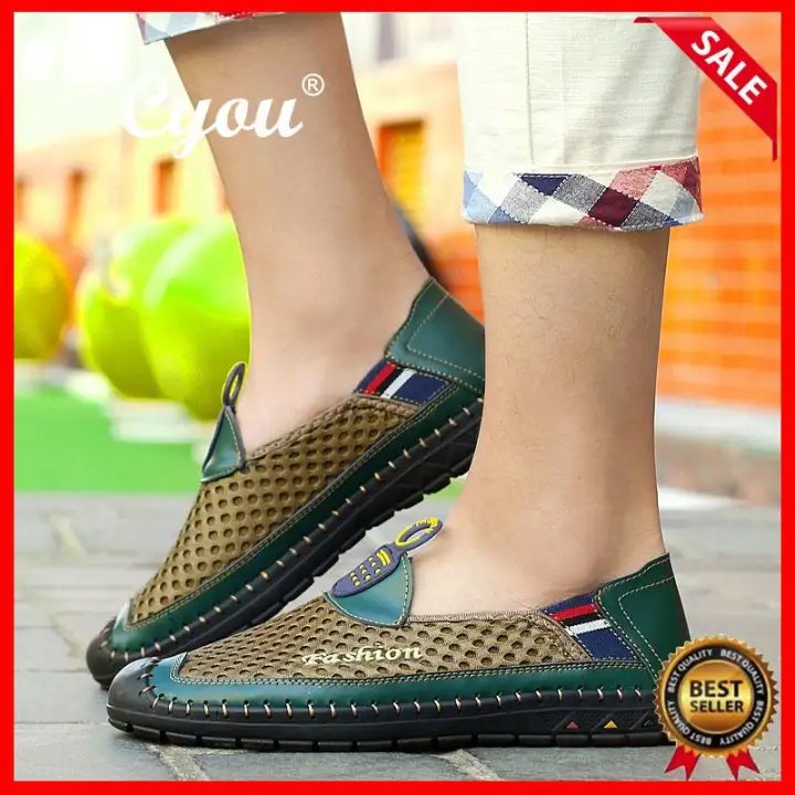 mens mesh boat shoes