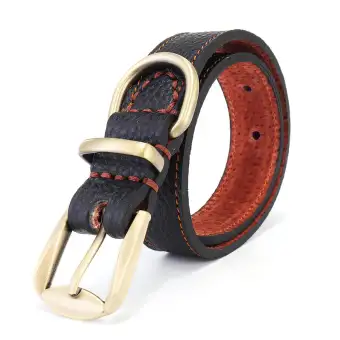 red leather dog collar