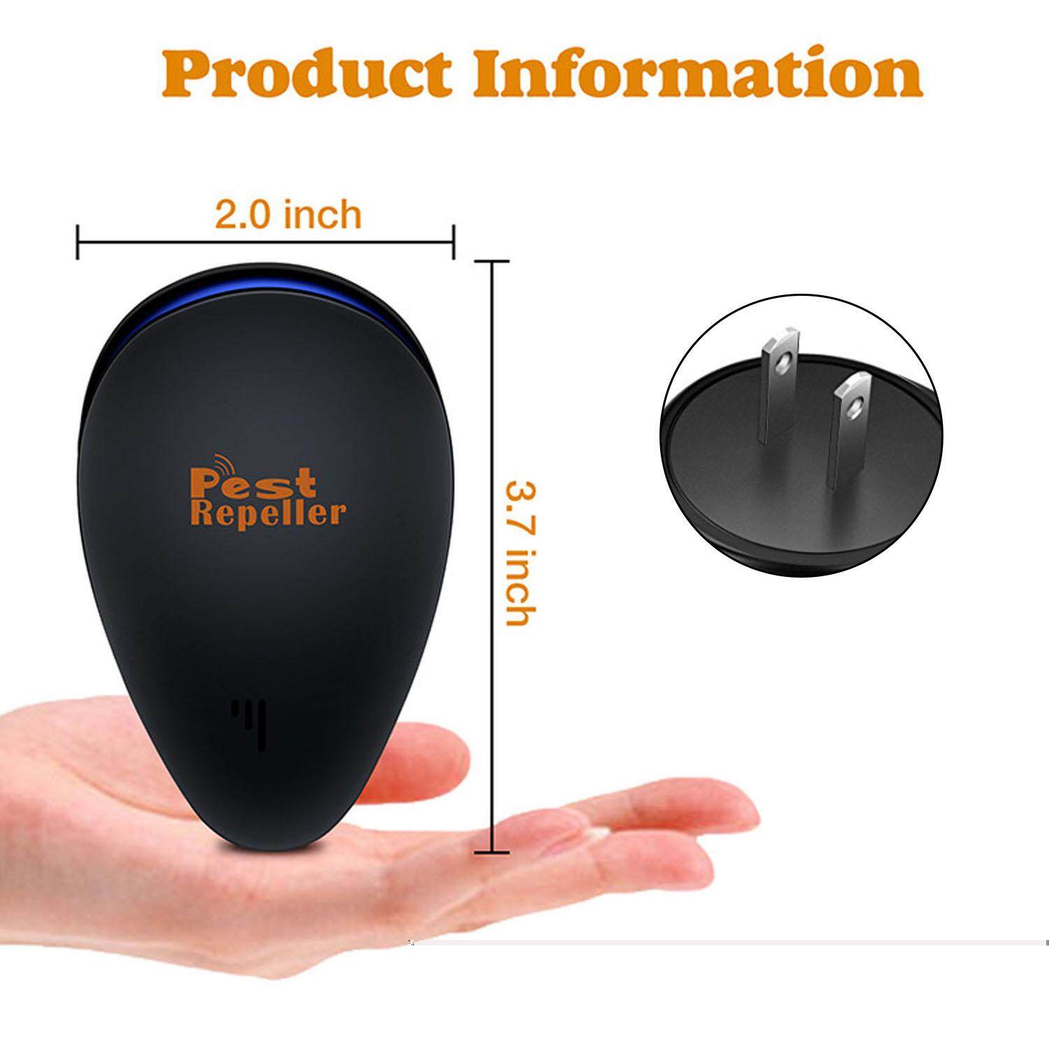 2 PCS Electronic Ultrasonic Pest Control Repeller Plug In Insect Repellent Killer for Mouse Mosquito Cockroach Cricket Bugs US Plug - intl