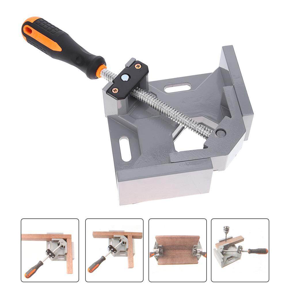 Aluminum Alloy Adjustable Single Handle Right Angle Clamp Carpenter Clip Woodwork Engineering Welding Tool - intl