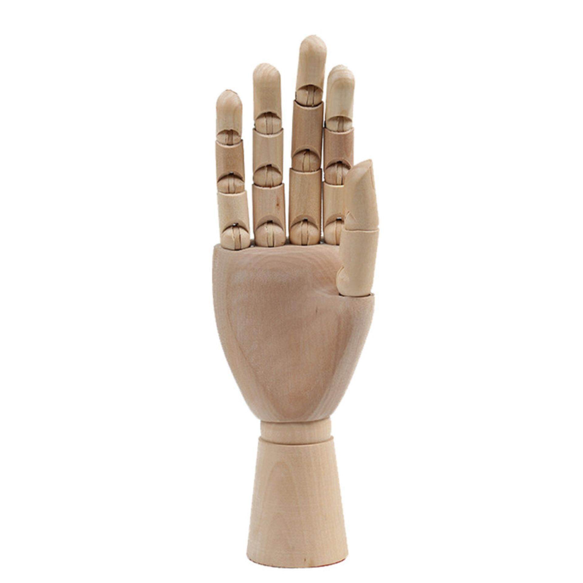 Wooden Hand Model Sketching Drawing Jointed Movable Fingers Mannequin ...