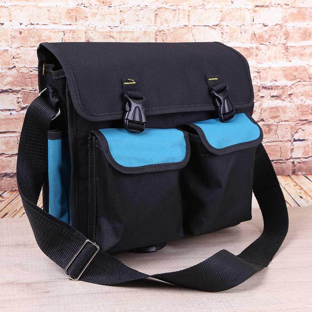 Newlifestyle Waterproof Wear Resistant Electrician Toolkit Shoulder Pouch Tools Bag - intl(Trắng cổ)