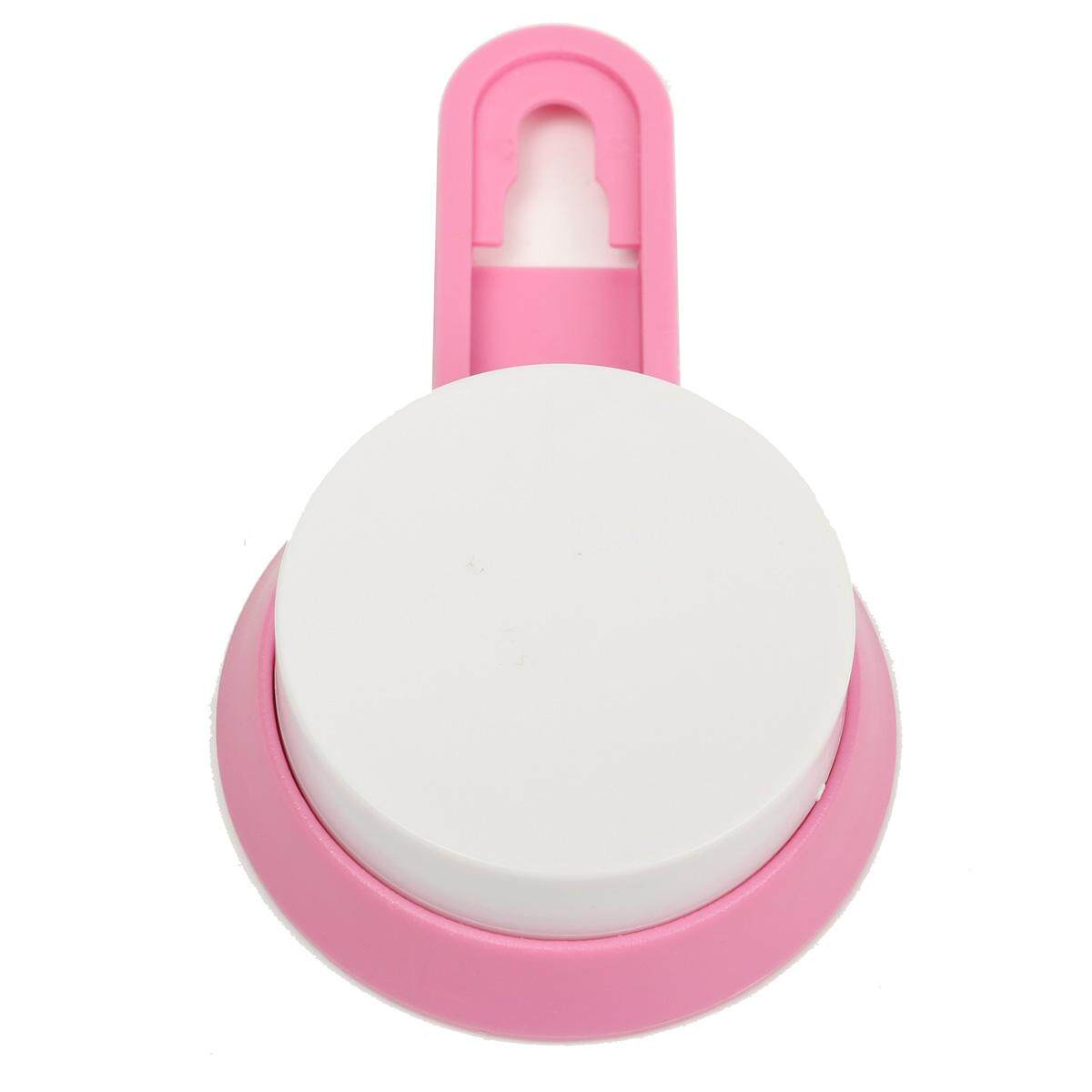 Asciugacapelli Scaffale Phon Supporto Ventose Essiccatore Capelli Mensola Bagno#Pink - intl