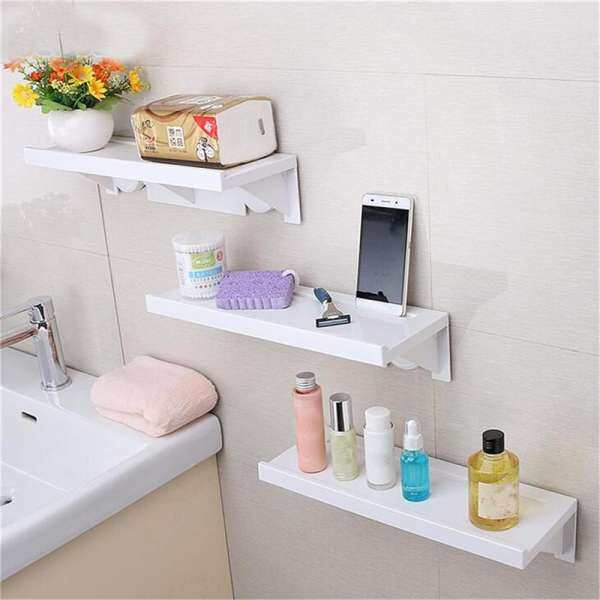 (photo)Corner Holder Rectangle Shelf Wall Mounted Bathroom Shower Storage