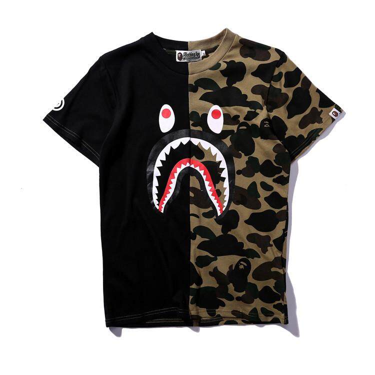 bathing ape shark tee
