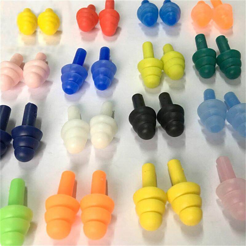 20pcs Silicone Ear Plugs Anti Noise Snore Earplugs Comfortable For Study Sleep