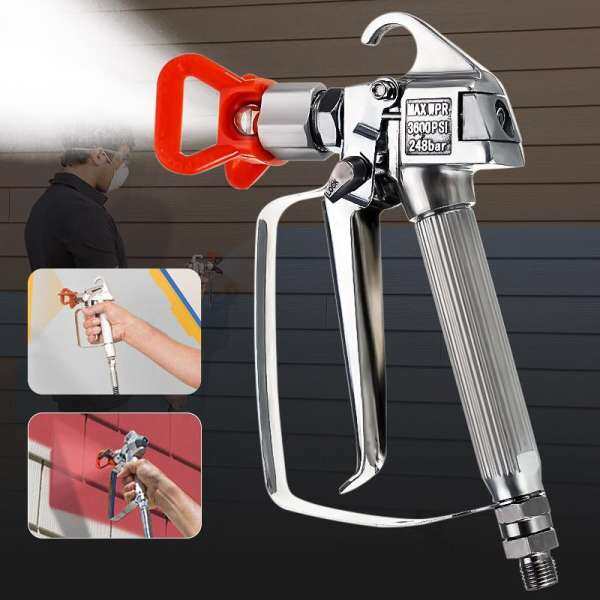 Airless Paint Spray Sprayer Gun 3600PSI w/Tip Guard For Graco TItan Wagner