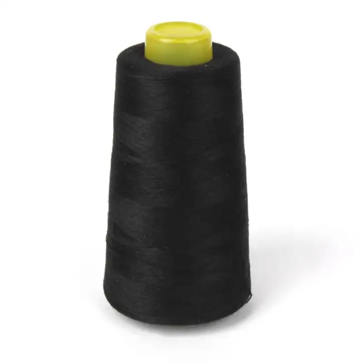 2 Spool of Polyester Sewing Thread for Sewing Machine 40S//2 White and Black