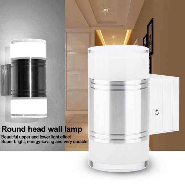 10W LED Wall Lamp Double Round Head Home Office Hotel Lighting Facility 85-265V - intl