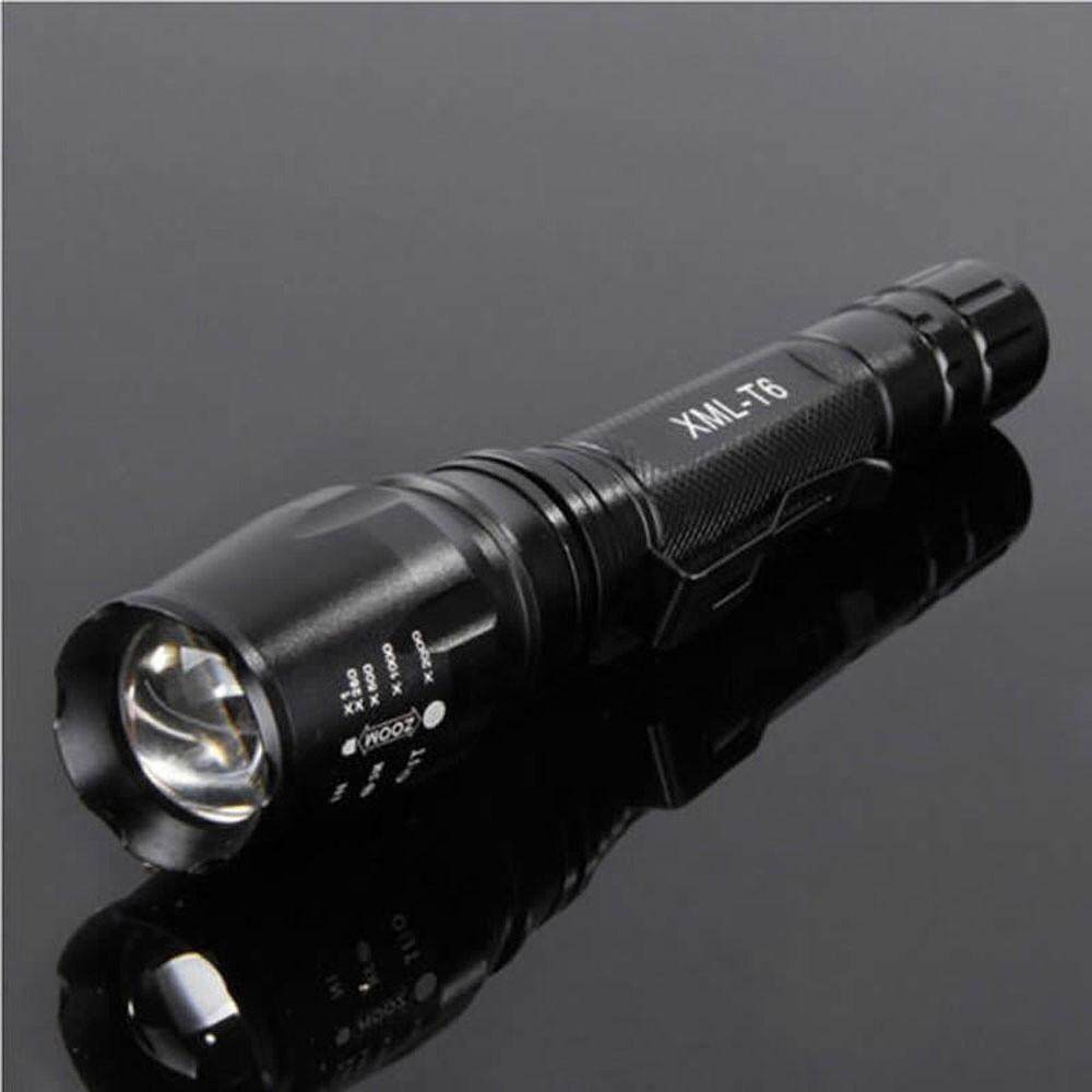 X800 Flashlight LED CREE XM-L2 Tactical Zoom 2 18650