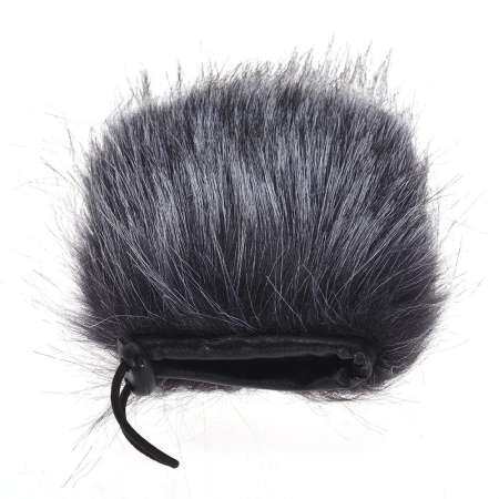 EY-M24 Furry Outdoor ที่หุ้มหัวไมโครโฟนประดิษฐ์ FUR Muff ลม 9 เซนติเมตร * 5 เซนติเมตร (L * D) สำหรับ RODE STEREO VIDEOMIC PRO และอีกมากมายสีเทา - สีขาว - INTL