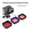 3Pcs Red Pink Purple Underwater Diving Filters Set for Gopro Hero 5 / 6