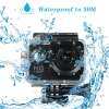 Basic กล้องแอคชั่นแคมเมรา 30 เมตรกันน้ำใต้น้ำกล้องกีฬา 720 จุด Deportiva กีฬากล้องบันทึก DV (Camera + กรณีกันน้ำ)