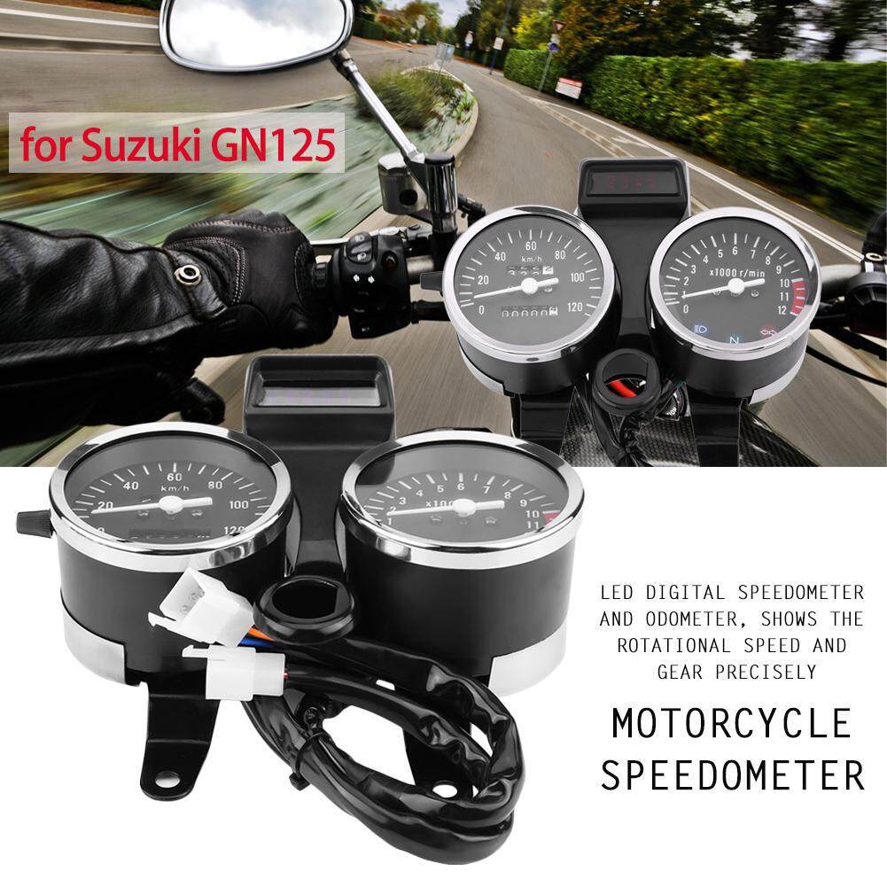 perfk ABS 12V Plastic Speedometer Tachometers For SUZUKI GS125