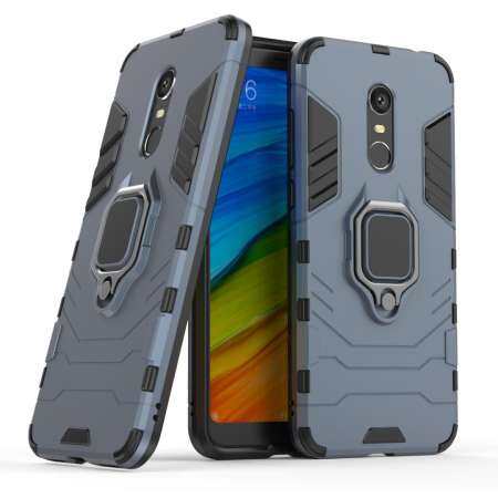 แหวนสี่เหลี่ยมเคสโทรศัพท์ kickstand สำหรับ Xiaomi Redmi 5 Plus