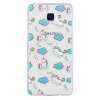 IMD ฟิล์มเคลือบเคสโทรศัพท์นิ่มเคสโทรศัพท์สีกันกระแทก TPU เคสโปร่งใสสำหรับซัมซุงกาแล็คซี่ A5 2016 (เมฆและยูนิคอร์น)