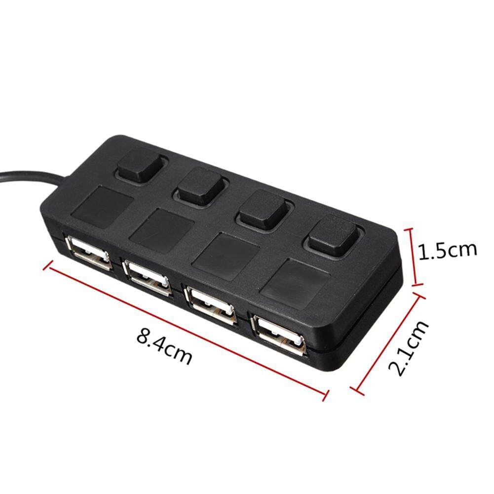 Đen 1 Ra 4 CỔNG USB 2.0, 4 Cổng USB Truyền Dữ Liệu Hub Sạc