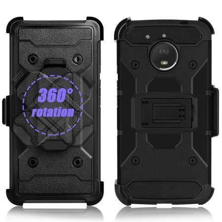 For Motorola Moto E4 Plus Heavy Duty Armor Shockproof Rugged Kickstand Cover with Belt Swivel Clip - intl For Motorola Moto E4 Plus Heavy Duty Armor Shockproof Rugged Kickstand Cover with Belt Swivel Clip - intl