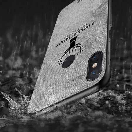 กรอบ TPU แบบนุ่มผ้าใบ Embossed Deer เคสโทรศัพท์สำหรับ Xiaomi Mi MAX 2 Elk กรณีผ้านุ่มทอผ้าฝาครอบ