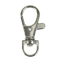 6 cái Kim Loại Bền Kẹp Carabiner Phong Cách Mùa Xuân Móc Khóa Móc Khóa Bạc