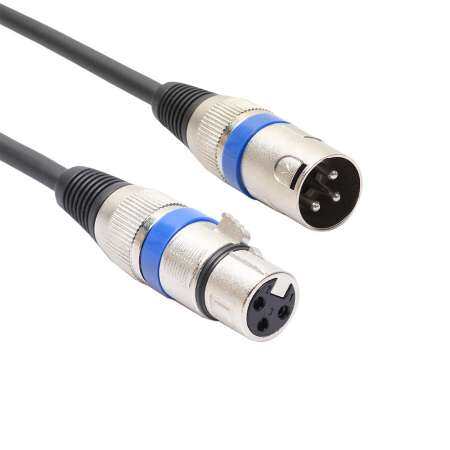 Honioer ตัวต่อไมโครโฟน Pin พอร์ต XLR ตัวผู้หญิงเสียงไมค์สายพ่วง 1.8 เมตร