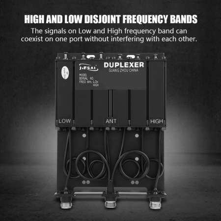 25 วัตต์ VHF N - 6 Cavity Duplexer Diplexer สำหรับวิทยุไร้สาย Repeater - INTL