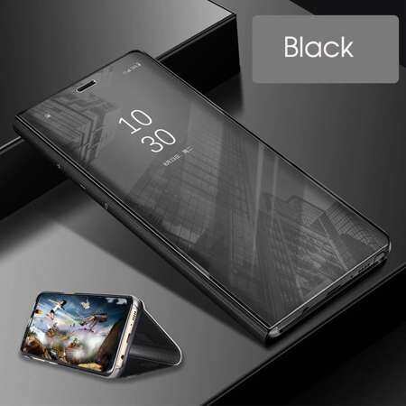 Luxury กระจกมองชัดสำหรับ OPPO F5 ฝาครอบหนังสำหรับ OPPO F5 โทรศัพท์กรณี
