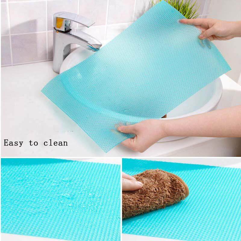 NBS 4pcs Refrigerator Pad Antibacterial Antifouling Mildew Moisture Tailorable Pad Refrigerator Mats Fridge Waterproof