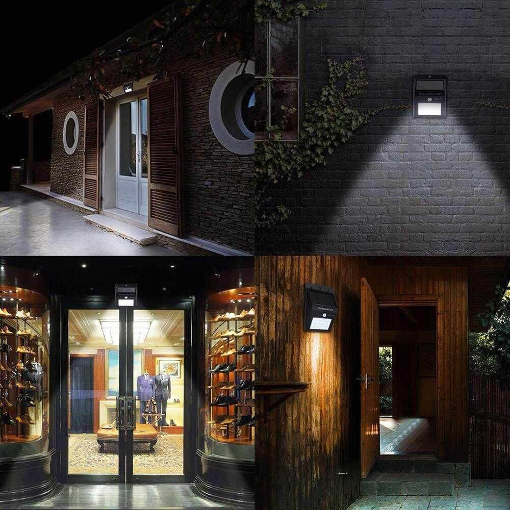 lagobuy 48 LED Solar Powered Light Waterproof Infrared Sensors Lamp Wall Light