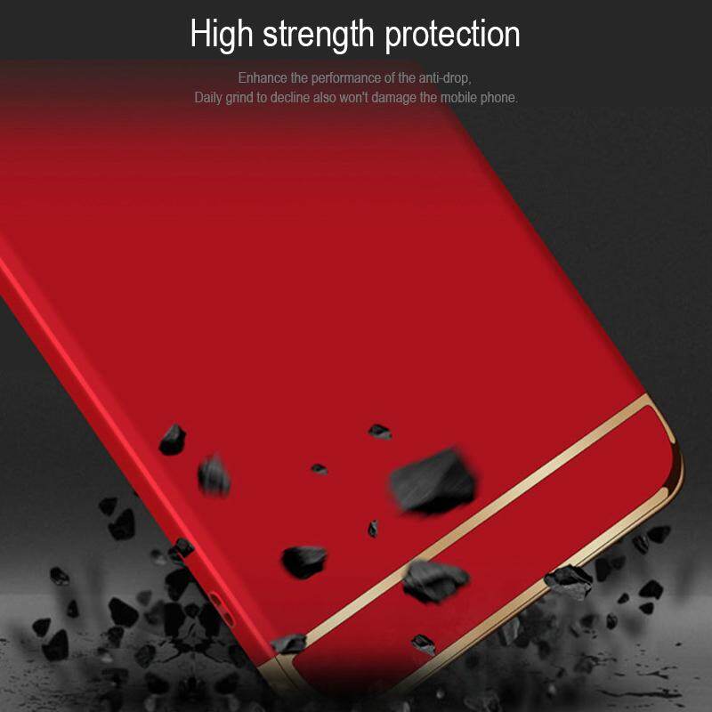 iPhone 7 Plus Case, iPhone 8 Plus Case, 3 in 1 Luxury Gold Hard Case Back Cover Coverage Removable Phone Casing