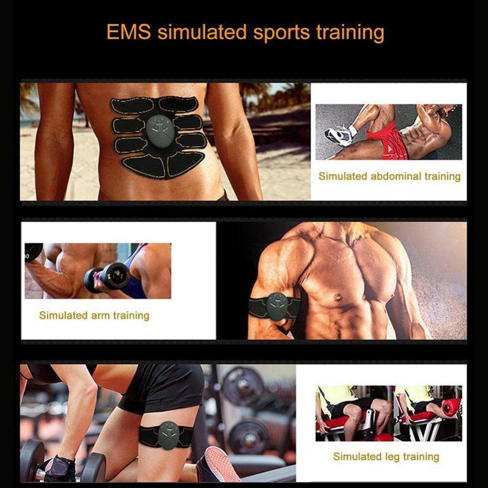 EMS Intelligent Strength Training Patch (1 Abdomen + 1 Main) (Black + Red)