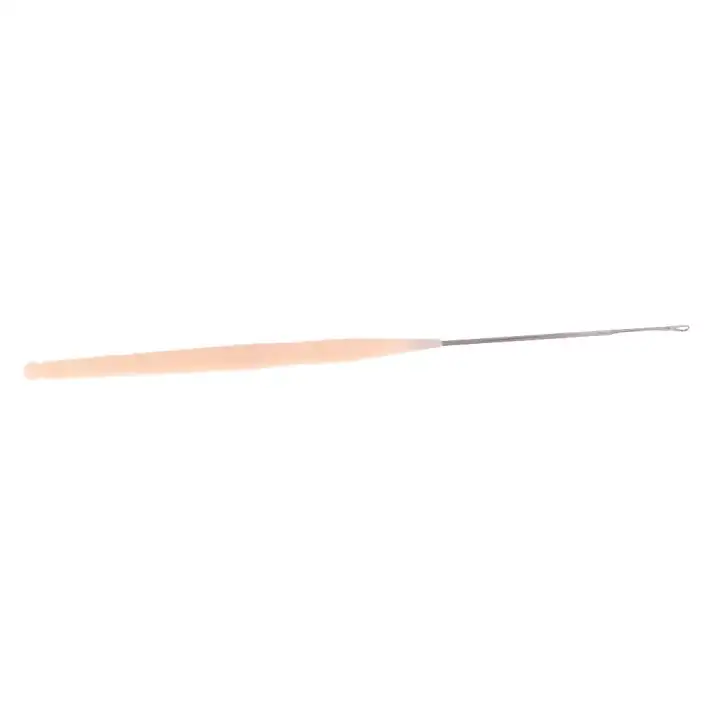 Kesoto 7pcs Wood Plastic Crochet Needle Braiding Latch Hook