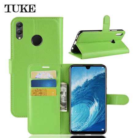 Litchi GRAIN สำหรับ Huawei Honor 8X MAX ซิลิโคนกระเป๋าสตางค์หนังพลิกเคสสำหรับหัวเหว่ย Honor 8X MAX SHELL