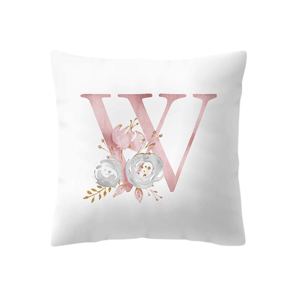 Hotilystore 45X45 CM คินเดอร์ Zimmer ตกแต่งสั้นๆ Kissen ภาษาอังกฤษตัวอักษรปลอกหมอนข้าง