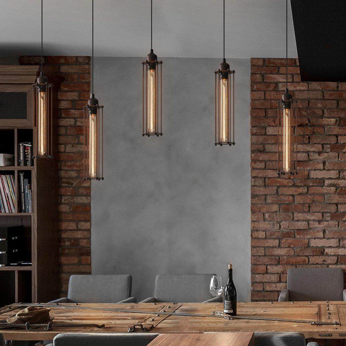 Industrial Retro Vintage Flute Pendant Lamp Kitchen Bar Hanging Ceiling Light - intl