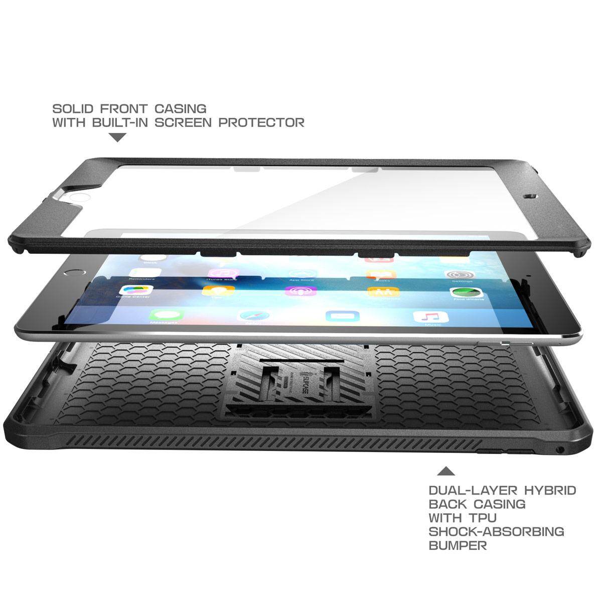 Sup Vỏ Ốp ipad 9.7 Inch Trường Hợp 6th/5th Thế Hệ Unicorn Bọ Pro tích hợp bảo vệ màn hình Đứng chịu lực cao Đầy Đủ Cơ Thể Chống Sốc Vỏ bảo vệ chắc chắn Vỏ ốp iPad 9.7 "2018/2017