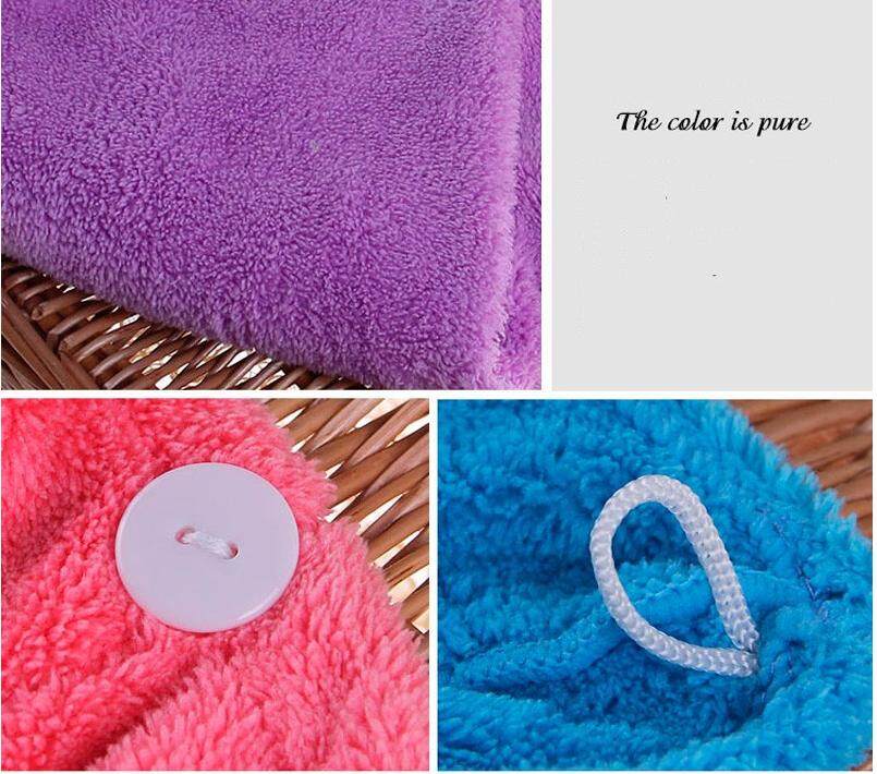 Women Bathroom Super Absorbent Quick-drying Microfiber Bath Towel Hair Dry Cap Salon Towel 25x65cm - intl