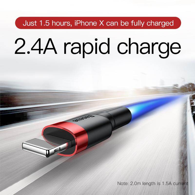 Cáp Baseus Kevlar USB Cho Lightning 1.5A Cáp Dữ Liệu USB Cho iPhone 2M