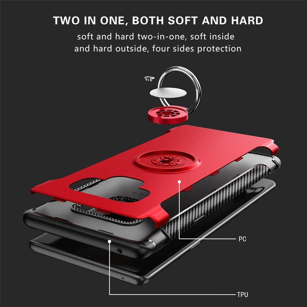 Ốp Điện Thoại Cho Samsung Galaxy Note 9, Ốp Silicon Nam Châm Sang Trọng Vỏ Ốp Cứng Nhẫn Kim Loại