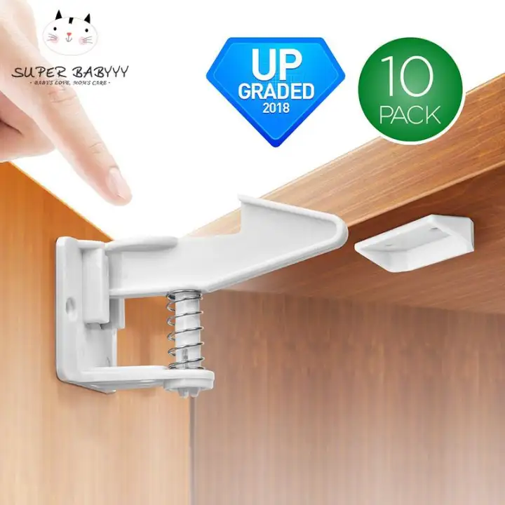 Sby 10pcs Child Safety Cabinet Locks Baby Proofing Cabinets Lock