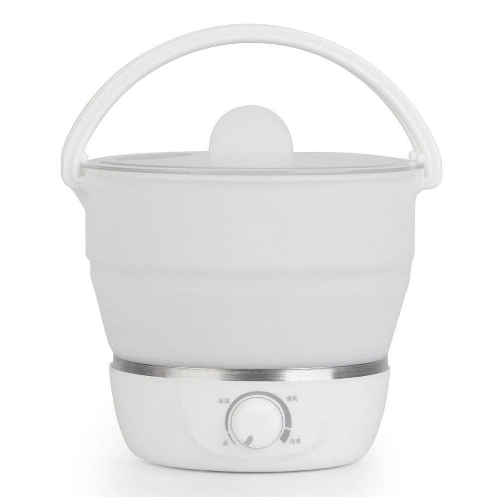 Nostalgia Portable Dilipat Pemanas Air, Pemanas Air Elektrik untuk Travel Food Grade Silikon Ketel Air