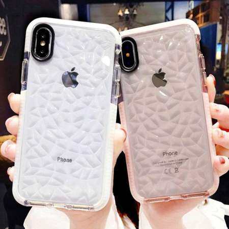 Luxury 3D เพชรใส TPU สำหรับ iPhone XR Bling CLEAR ฝาหลัง